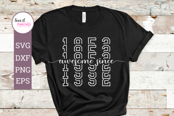 Awesome Since 1952 Mirror Word for Crafts and Graphics