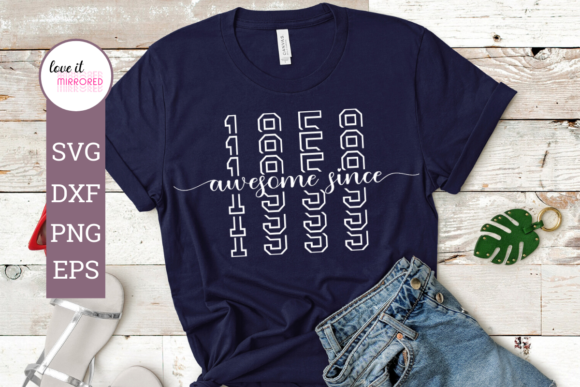 Awesome Since 1959 Mirror Word Embroidery Review