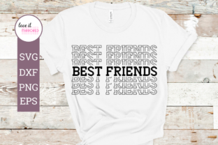 Best Friends Mirrored Graphics for Crafts and Creative Projects