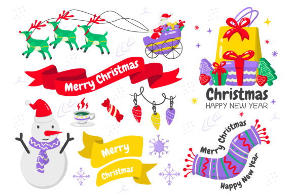 Christmas Elements Vol.7: A Graphic Design Asset for Seasonal Creativity