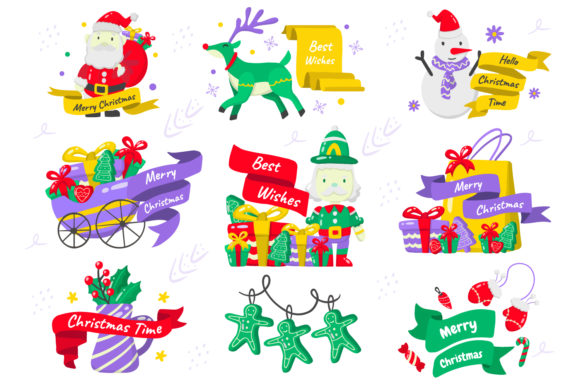 Christmas Elements Vol.8: A Graphic Design Asset for Festive Crafting