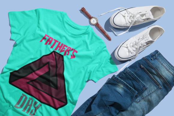 Father's Day Quote Triangle Graphics for Crafts
