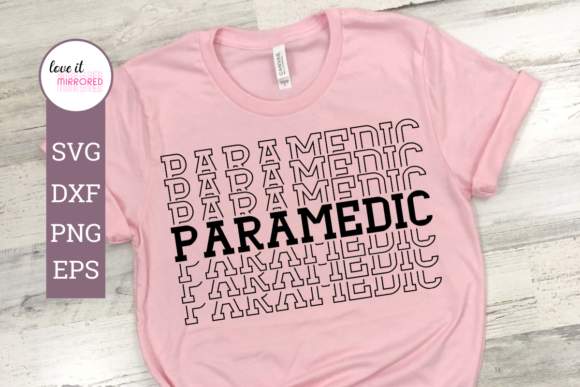 Paramedic Mirror Word Cut File for Graphics and Crafts
