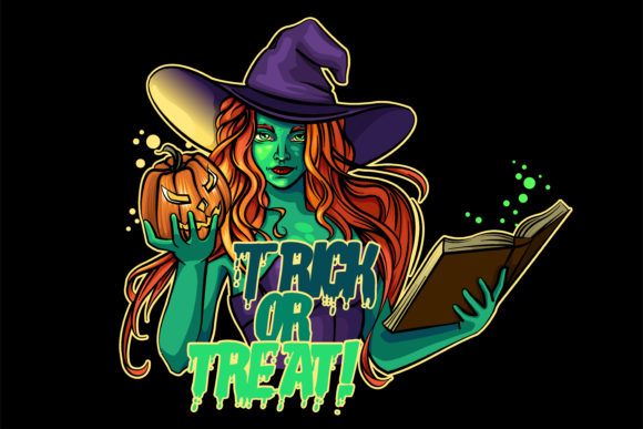 Sexy Magic Witches Halloween Vector Graphics