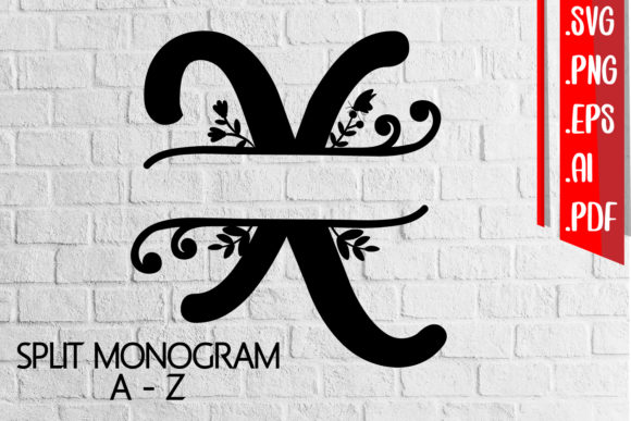 Split Monogram Letter a-Z Version 01 Review