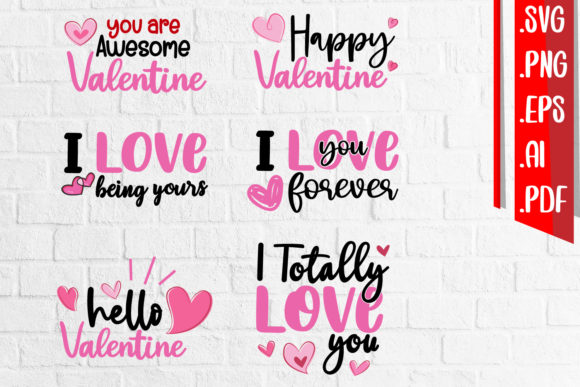 Valentine Pack 6 Style Svg Ai Eps Png Review